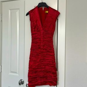 Gorgeous red Nicole Miller dress